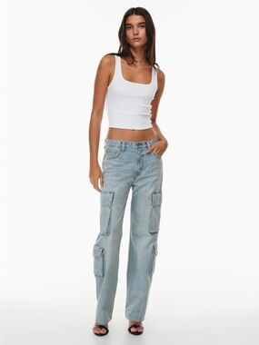 Denim Forum The 90’s Lite Lo-Rise Cargo jeans
